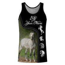 Load image into Gallery viewer, Beautiful white Arabian horse shirts for sale, love horse Customize Name 3D All Over Printed shirts NQS1151