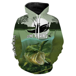 Largemouth Bass Fishing Customize Name Fishing Shirts Personalized All Over Printed Shirts For Men, Women And Kid NQS463