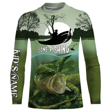 Load image into Gallery viewer, Largemouth Bass Fishing Customize Name Fishing Shirts Personalized All Over Printed Shirts For Men, Women And Kid NQS463