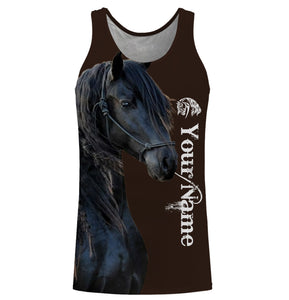 Friesian horse Customize Name 3D All Over Printed Shirts Personalized gift For Horse Lovers NQS2832