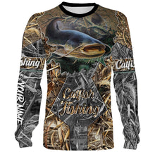 Load image into Gallery viewer, Catfish Camo Customize name All over print shirts - personalized fishing gift for men and women and Kid - NQS472