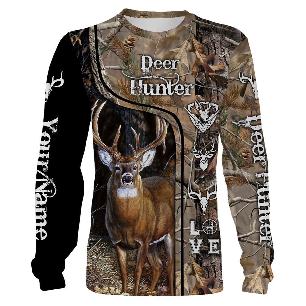 Deer Hunter big game hunting camo Custom Name 3D All over print shirts NQS730