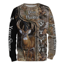 Load image into Gallery viewer, Deer Hunter big game hunting camo Custom Name 3D All over print shirts NQS730