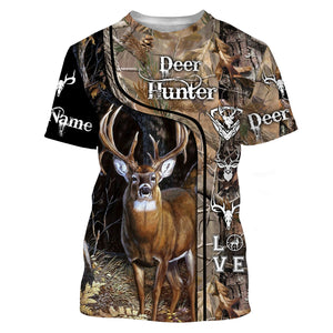 Deer Hunter big game hunting camo Custom Name 3D All over print shirts NQS730