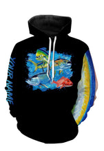 Load image into Gallery viewer, Grand Slam Saltwater Fish Customize name 3D All Over Printed Shirts Black Version - NQS223