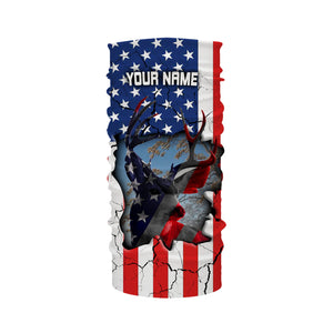 Deer Hunting US big game hunting camo American Flag patriotic Custom Name 3D All over print shirts NQS732