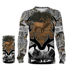 Load image into Gallery viewer, Elk Hunting big game hunting camo Custom Name 3D All over print shirts - personalized hunting gifts - NQS734