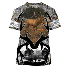 Load image into Gallery viewer, Elk Hunting big game hunting camo Custom Name 3D All over print shirts - personalized hunting gifts - NQS734