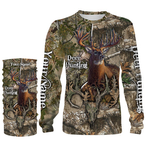 Deer Hunting camo hunting clothes skull Customize Name 3D All Over Printed Shirts NQS862