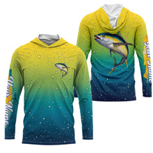 Load image into Gallery viewer, Tuna fishing scales bubble Custom Name UV protection UPF 30+ custom saltwater fishing jersey NQS3230