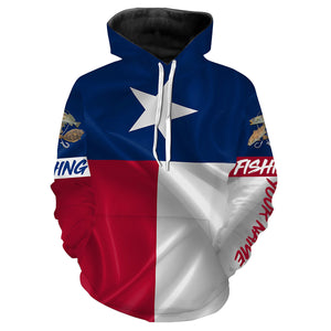 Texas Slam Fishing 3D Texas Flag Customize name All over print shirts - personalized fishing gift for men and women and Kid - NQS485