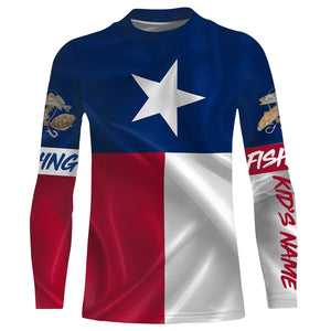 Texas Slam Fishing 3D Texas Flag Customize name All over print shirts - personalized fishing gift for men and women and Kid - NQS485