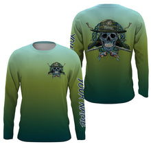 Load image into Gallery viewer, Fish reaper fishing Custom UV sun protection Long sleeve Fishing Shirts, Fishing Gift for fisherman NQS4600