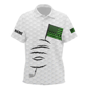 Personalized Kid golf polo shirts St Patrick Day American flag custom golfing gifts for kid NQS7067