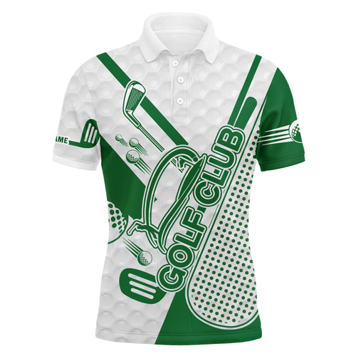 Personalized green Golf club polo shirts custom name all over print golf shirt, golfing gifts NQS3339