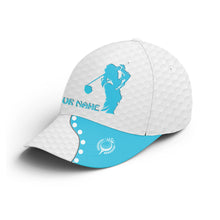 Load image into Gallery viewer, Women Golfer hat custom name multi-color white golf hats Unisex Baseball women golf hats, golfing gift NQS5061