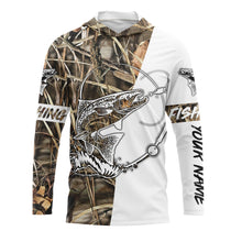 Load image into Gallery viewer, Salmon Tattoo Fishing performance fishing shirt UV protection quick dry customize name long sleeves NQS646
