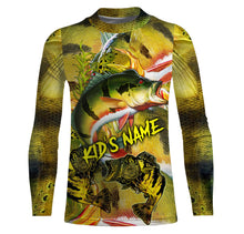 Load image into Gallery viewer, Personalized Peacock bass Fishing jerseys, bass scales long sleeve fishing shirts uv protection NQS3847