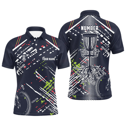Disc golfing pattern Mens disc golf polo shirts custom team disc golf attire, disc golf jersey NQS6933