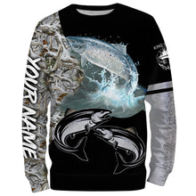 Load image into Gallery viewer, Chinook Salmon (King salmon) Fishing Winter Ice Fishing Camo custom 3D All Over print shirts NQS405