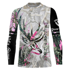 Load image into Gallery viewer, Deer Hunter Country Girl Pink Muddy camo Custom Name 3D All over print shirts - personalized hunting apparel gifts for Adult and Kid - NQS768