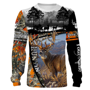 Deer Hunting Orange Muddy camo Customize Name 3D All Over Printed Shirts NQS938