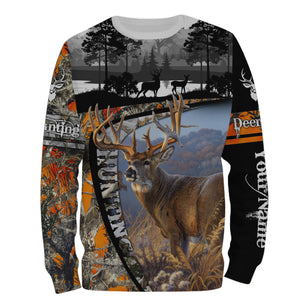 Deer Hunting Orange Muddy camo Customize Name 3D All Over Printed Shirts NQS938