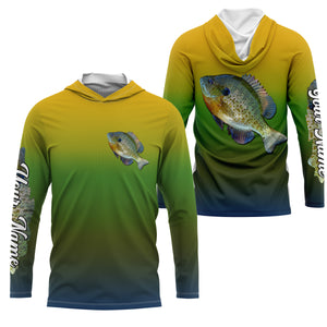 Bluegill Sunfish fishing Custom Name sun protection fishing jersey, bream fishing tournament shirts NQS4042