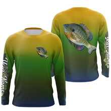 Load image into Gallery viewer, Bluegill Sunfish fishing Custom Name sun protection fishing jersey, bream fishing tournament shirts NQS4042