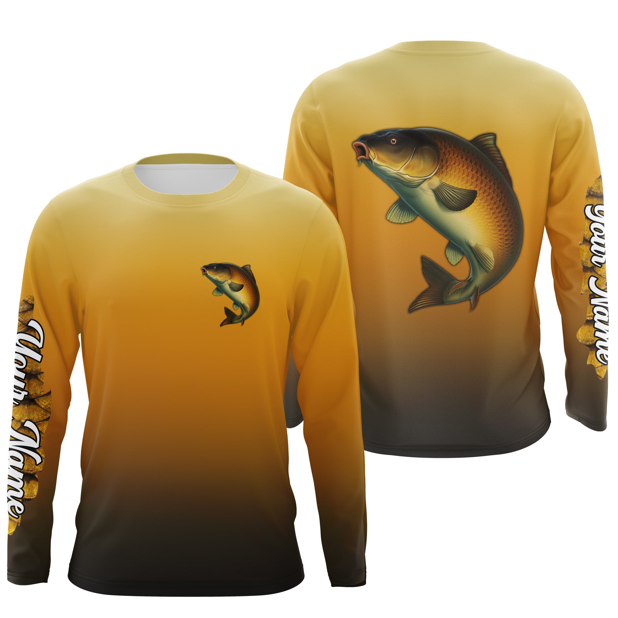 Carp fishing Custom Name sun protection long sleeve fishing jersey