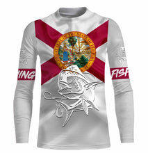 Load image into Gallery viewer, Mahi Mahi ( Dorado) Fishing Florida Flag Custom name All over print shirts, personalized fishing gift NQS492