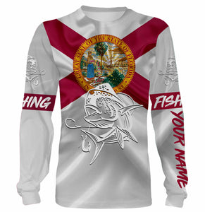 Mahi Mahi ( Dorado) Fishing Florida Flag Custom name All over print shirts, personalized fishing gift NQS492