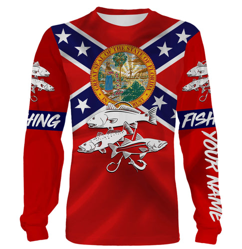 Inshore Slam Snook, Redfish, Trout fishing Florida Battle Flag 3D All Over print shirts NQS528
