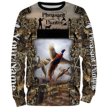 Load image into Gallery viewer, Pheasant Hunting with dog Camo Customize Name 3D All Over Printed Shirts Personalized gift For Hunting Lovers NQS684