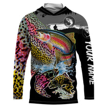 Load image into Gallery viewer, Rainbow Trout fishing scale Customize name long sleeves UV protection quick dry UPF 30+ NQS806