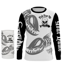 Load image into Gallery viewer, Fish fear me Fishing fish reaper UV protection quick dry Customize name long sleeves UPF 30+ NQS966