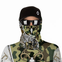 Load image into Gallery viewer, Deer hunter game in snow camo grim reaper tattoo bow hunting Customize Name 3D All Over Printed Shirts NQS967