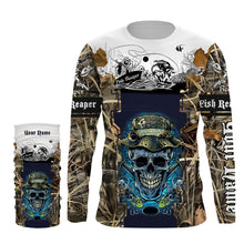 Load image into Gallery viewer, Fish reaper fishing camouflage custom long sleeves UV protection UPF 30+ NQS825
