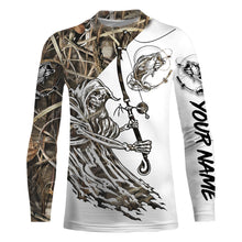 Load image into Gallery viewer, Fish Reaper Bass camo UV protection quick dry Customize name long sleeves UPF 30+ NQS841
