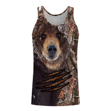 Load image into Gallery viewer, Bear Hunting Customize Name 3D All Over Printed Shirts Personalized Hunting gift For Adult And Kid NQS601