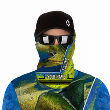 Load image into Gallery viewer, Mahi Mahi fishing UV protection quick dry Customize name long sleeves UPF 30+NQS845
