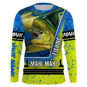 Mahi Mahi fishing UV protection quick dry Customize name long sleeves UPF 30+NQS845