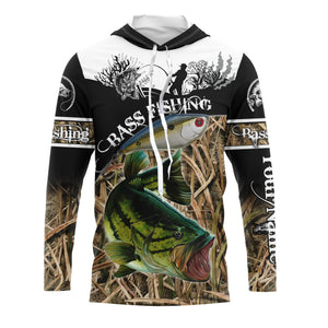 Bass fishing Performance Long Sleeve UV protection Customize name fishing shirt for men, women, Kid - NQS997