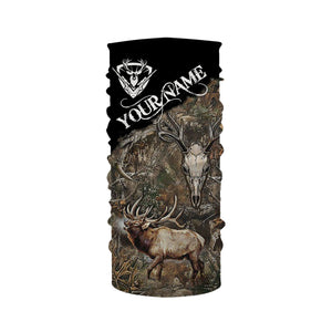 Elk Hunting skull camo Bowhunting Customize Name 3D All Over Printed Shirts NQS849