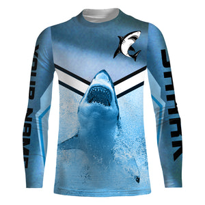 Shark Fishing UV protection quick dry Customize name long sleeves UPF 30+ NQS867