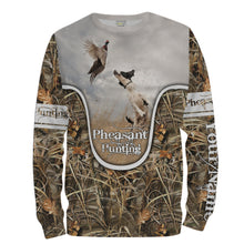 Load image into Gallery viewer, Wild pheasant hunting dogs English setter camouflage clothes Customize Name 3D All Over Printed Shirts NQS1025