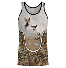 Load image into Gallery viewer, Wild pheasant hunting dogs English setter camouflage clothes Customize Name 3D All Over Printed Shirts NQS1025