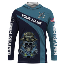 Load image into Gallery viewer, Fish Reaper Fish On Fisherman UV protection quick dry Custom name fishing shirts NQS739