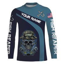 Load image into Gallery viewer, Fish Reaper Fish On Fisherman UV protection quick dry Custom name fishing shirts NQS739