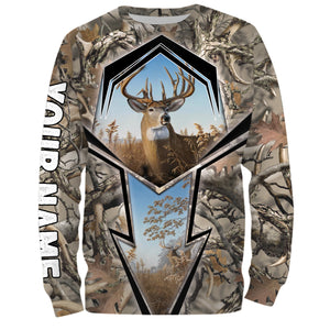 Deer Hunting big game hunting camo Custom Name 3D All over print shirts NQS743